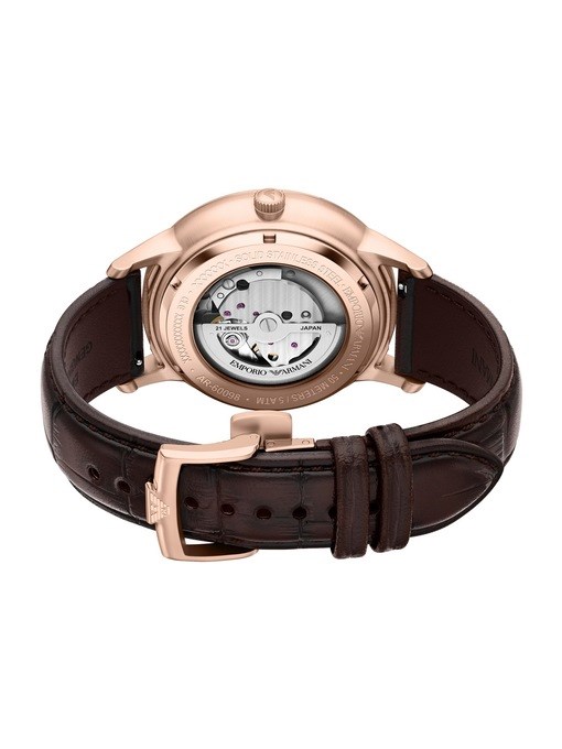 Emporio Armani Archetipo Automatic Brown Leather Watch