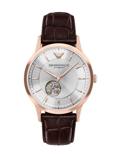 Emporio Armani Archetipo Automatic Brown Leather Watch
