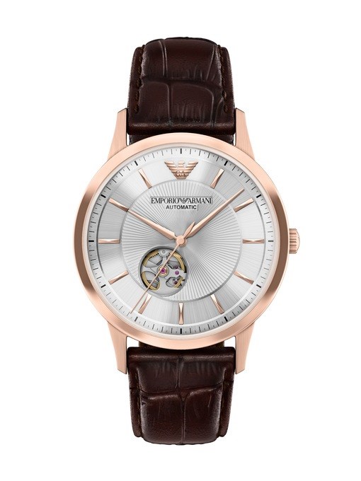 Emporio Armani Archetipo Automatic Brown Leather Watch