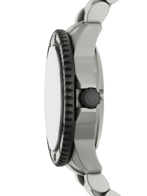 Emporio Armani Sea Explorer Automatic Three-Hand Date Titanium Watch Emporio Armani Sea Explorer Automatic Three-Hand Date Titanium Watch