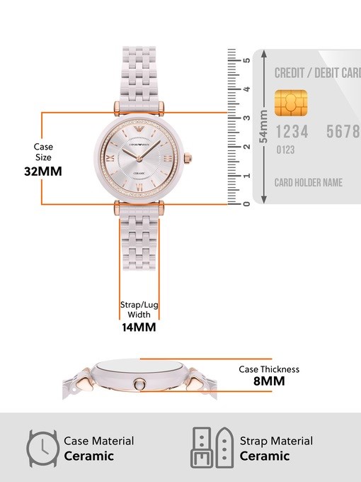 Emporio Armani Two-Hand Nude Ceramic Watch Emporio Armani Two-Hand Nude Ceramic Watch