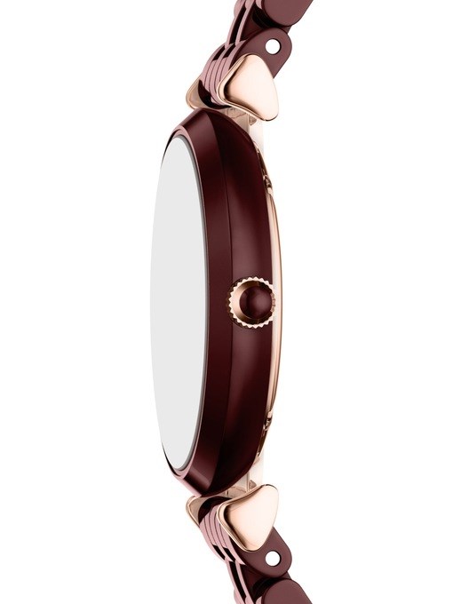 Emporio Armani Two-Hand Burgundy Ceramic Watch Emporio Armani Two-Hand Burgundy Ceramic Watch