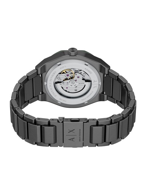 Armani Exchange Sync Automatic Gunmetal Stainless Steel Watch Armani Exchange Sync Automatic Gunmetal Stainless Steel Watch