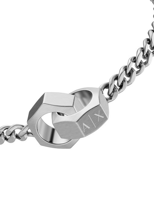 Armani Exchange Stainless Steel ID Bracelet Armani Exchange Stainless Steel ID Bracelet