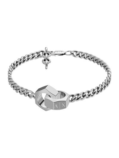 Armani Exchange Stainless Steel ID Bracelet