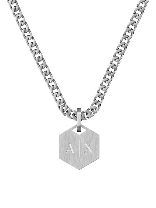 Armani Exchange Stainless Steel Chain Necklace Armani Exchange Stainless Steel Chain Necklace
