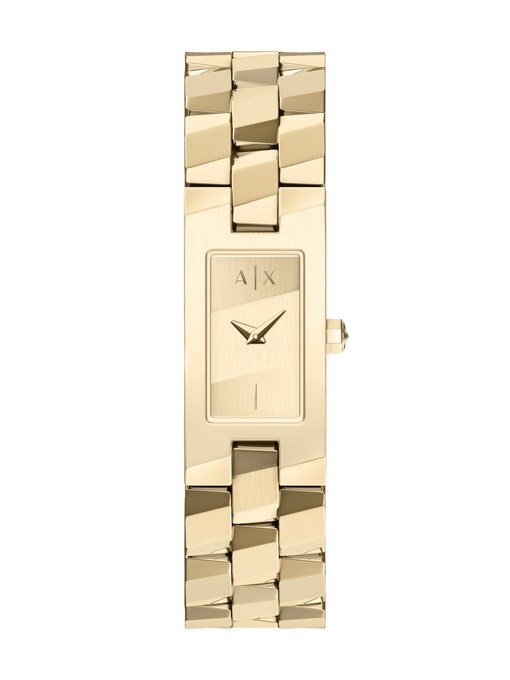 Armani Exchange Two-Hand Black Stainless Steel Watch