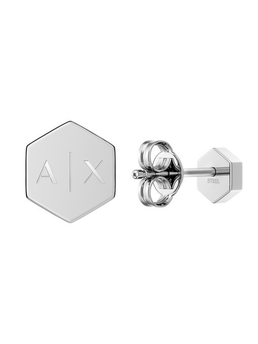 Armani Exchange Stainless Steel Stud Earrings