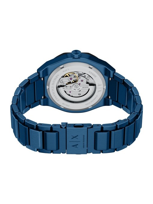 Armani Exchange Sync Automatic Blue Stainless Steel Watch Armani Exchange Sync Automatic Blue Stainless Steel Watch