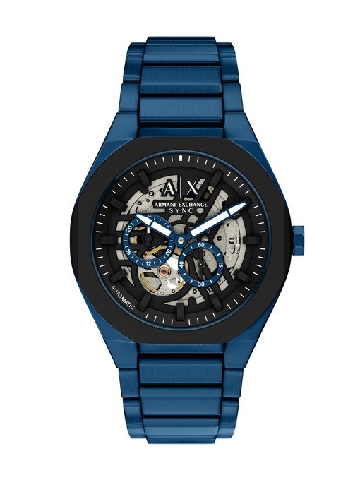Armani Exchange Sync Automatic Gunmetal Stainless Steel Watch