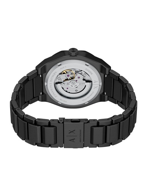 Armani Exchange Sync Automatic Black Stainless Steel Watch Armani Exchange Sync Automatic Black Stainless Steel Watch