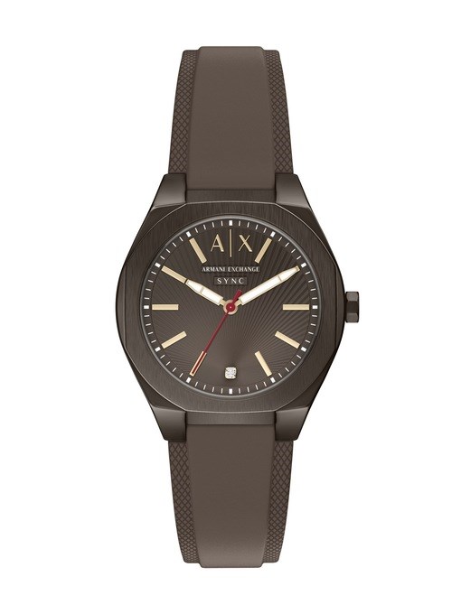 Armani Exchange Audora Two-Hand Brown Stainless Steel Watch