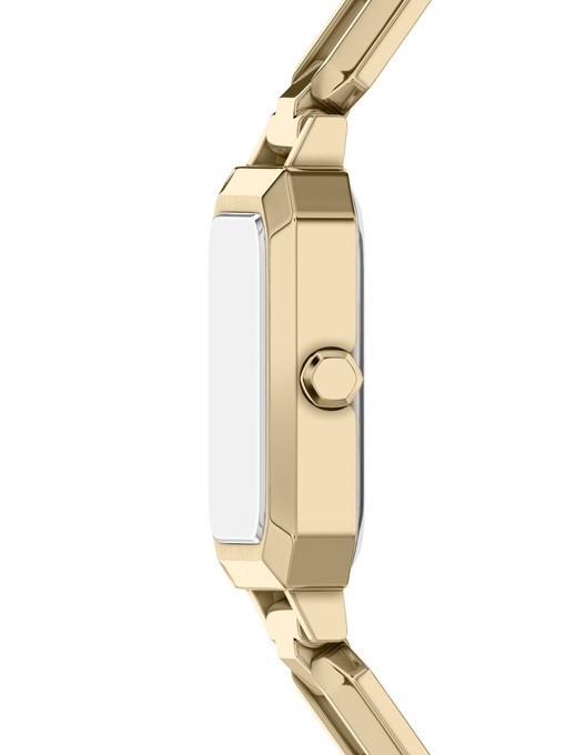 Armani Exchange Three-Hand Gold-Tone Stainless Steel Watch and Necklace Set Armani Exchange Three-Hand Gold-Tone Stainless Steel Watch and Necklace Set