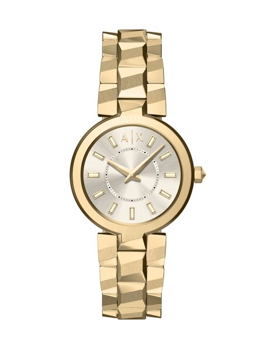 Armani Exchange Audora Two-Hand Brown Stainless Steel Watch