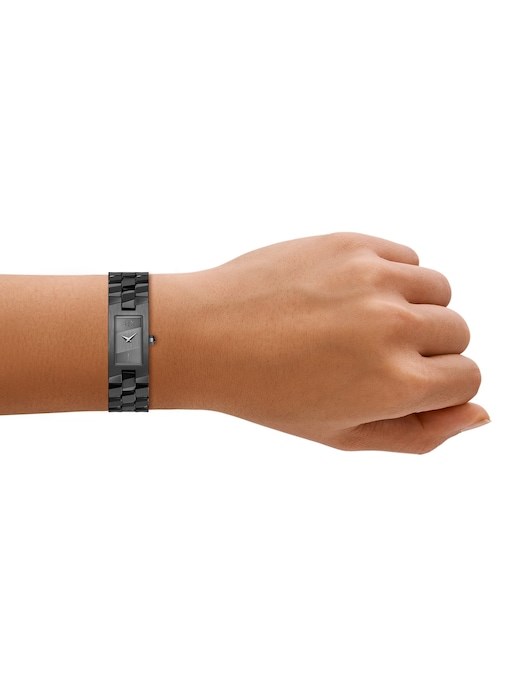 Armani Exchange Two-Hand Black Stainless Steel Watch Armani Exchange Two-Hand Black Stainless Steel Watch