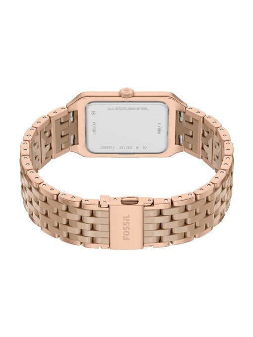 Raquel Three-Hand Date Rose Gold-Tone Stainless Steel & Salted Caramel Ceramic Watch Raquel Three-Hand Date Rose Gold-Tone Stainless Steel & Salted Caramel Ceramic Watch