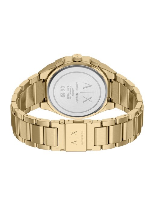 Armani Exchange Sync Chronograph Gold-Tone Stainless Steel Watch Armani Exchange Sync Chronograph Gold-Tone Stainless Steel Watch