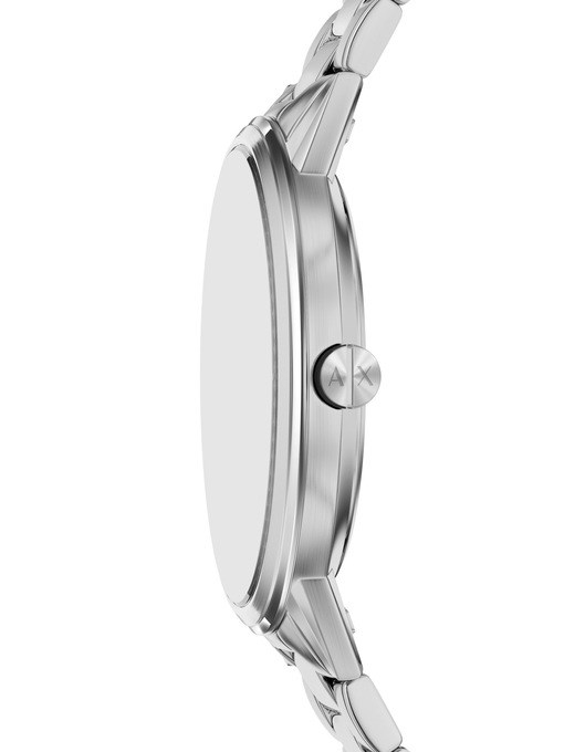 Armani Exchange Three-Hand Stainless Steel Watch and Bracelet Set Armani Exchange Three-Hand Stainless Steel Watch and Bracelet Set