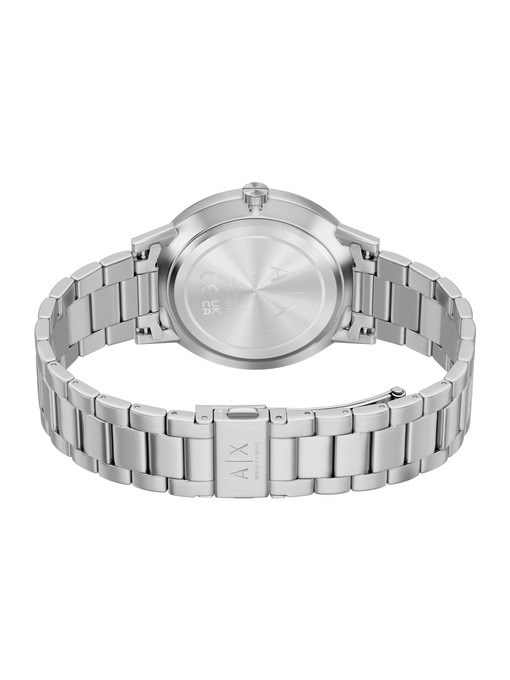 Armani Exchange Three-Hand Stainless Steel Watch and Bracelet Set Armani Exchange Three-Hand Stainless Steel Watch and Bracelet Set