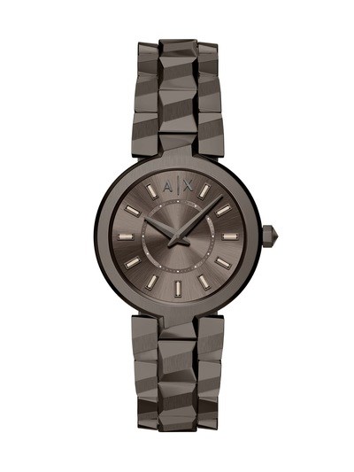 Armani Exchange Audora Two-Hand Brown Stainless Steel Watch