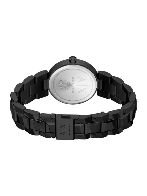 Armani Exchange Audora Two-Hand Black Stainless Steel Watch Armani Exchange Audora Two-Hand Black Stainless Steel Watch