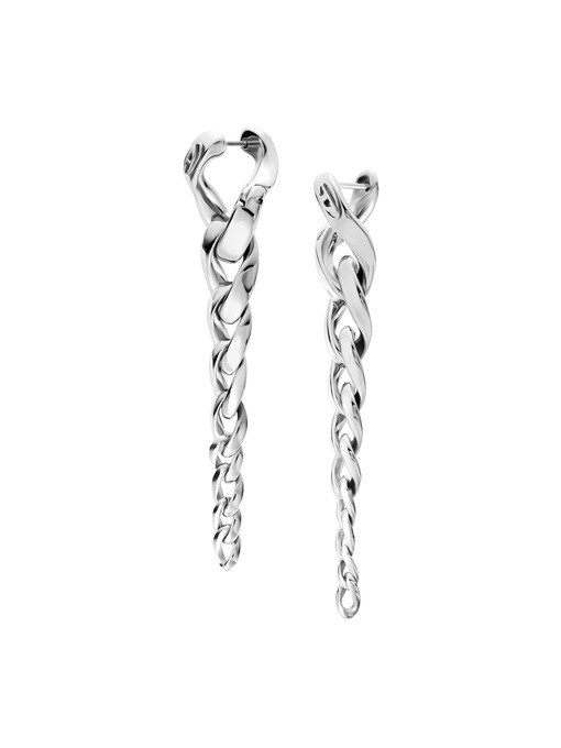 Diesel Stainless Steel Drop Earrings