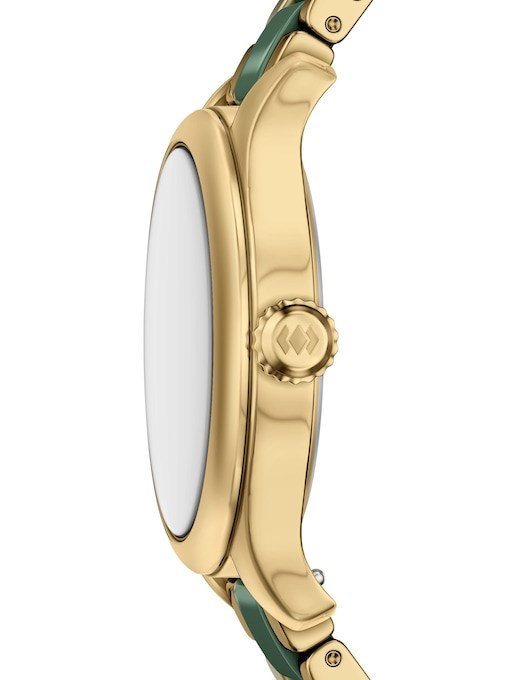Gilmore Three-Hand Date Gold-Tone Stainless Steel & Green Ceramic Watch Gilmore Three-Hand Date Gold-Tone Stainless Steel & Green Ceramic Watch