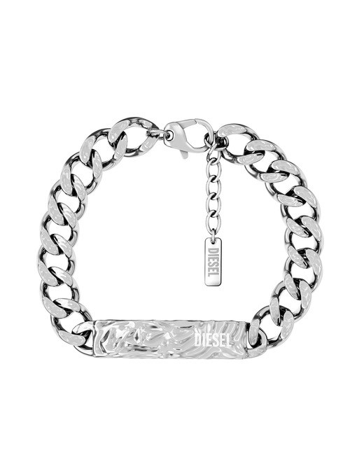 Diesel Black Agate Beaded Bracelet