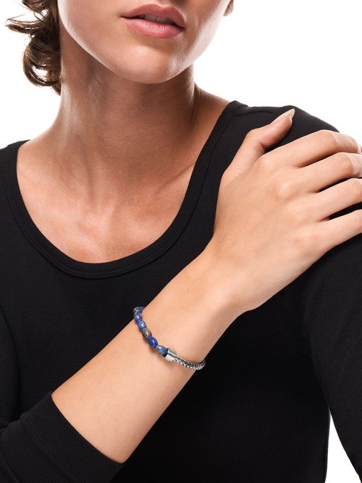 Diesel Lapis Beaded Bracelet
