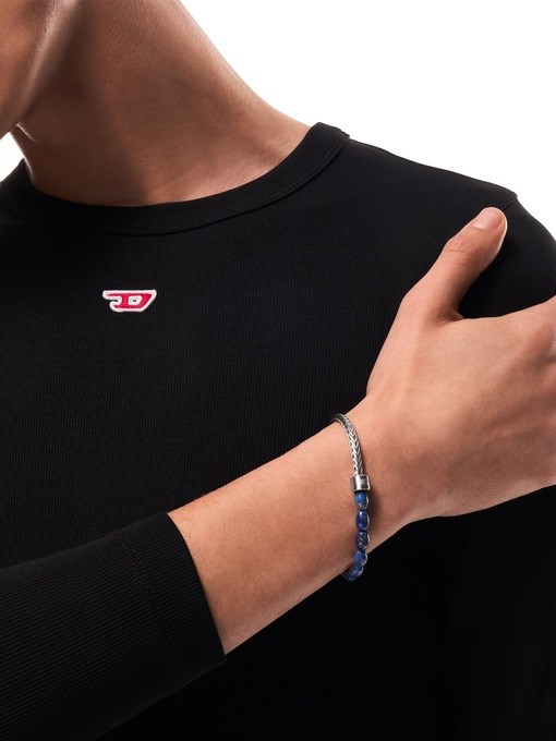 Diesel Lapis Beaded Bracelet