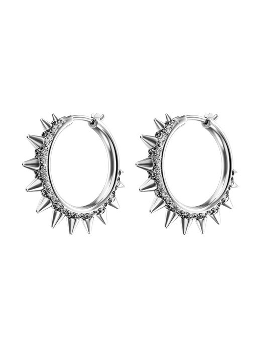 Diesel Stainless Steel Hoop Earrings Diesel Stainless Steel Hoop Earrings