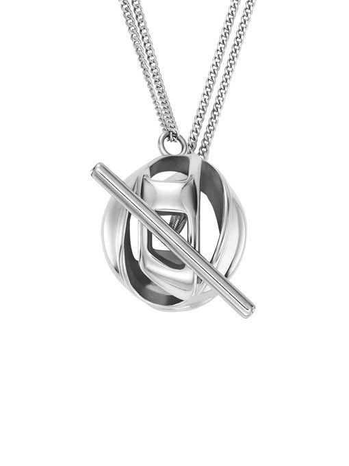 Diesel Stainless Steel Pendant Necklace