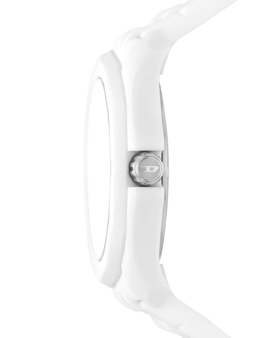 Diesel Stinger Three-Hand White Silicone Watch Diesel Stinger Three-Hand White Silicone Watch