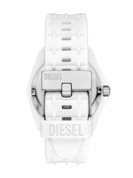 Diesel Stinger Three-Hand White Silicone Watch Diesel Stinger Three-Hand White Silicone Watch