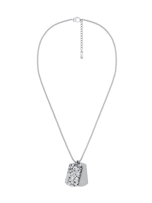 Diesel Stainless Steel Dog Tag Necklace