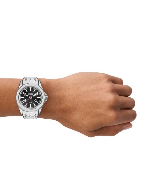 Diesel Stinger Three-Hand Stainless Steel Watch Diesel Stinger Three-Hand Stainless Steel Watch