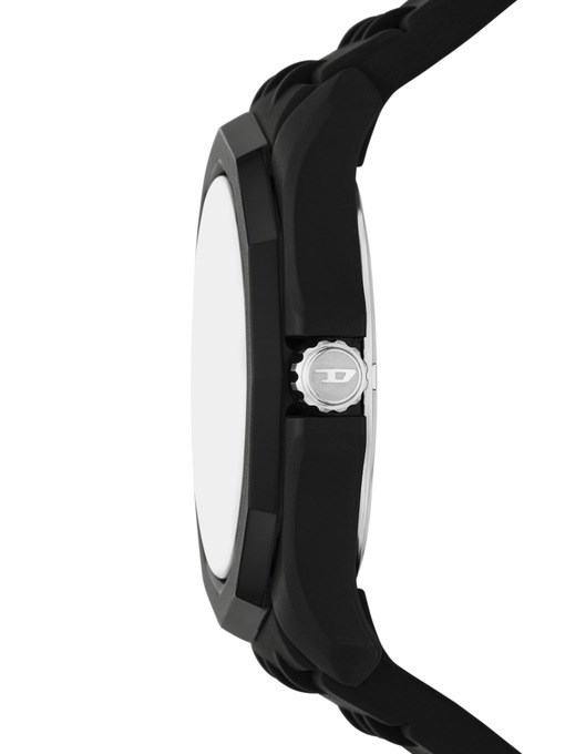 Diesel Stinger Three-Hand Black Silicone Watch Diesel Stinger Three-Hand Black Silicone Watch