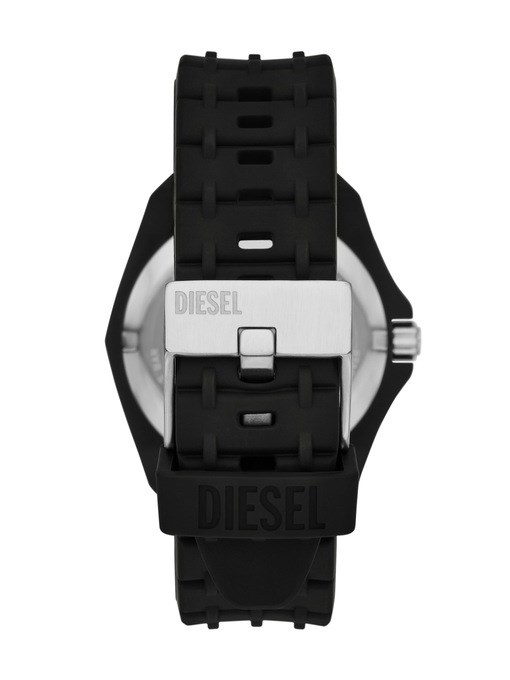 Diesel Stinger Three-Hand Black Silicone Watch Diesel Stinger Three-Hand Black Silicone Watch