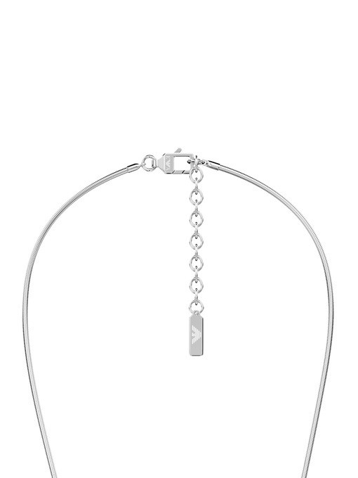 Emporio Armani Stainless Steel Dog Tag Necklace Emporio Armani Stainless Steel Dog Tag Necklace