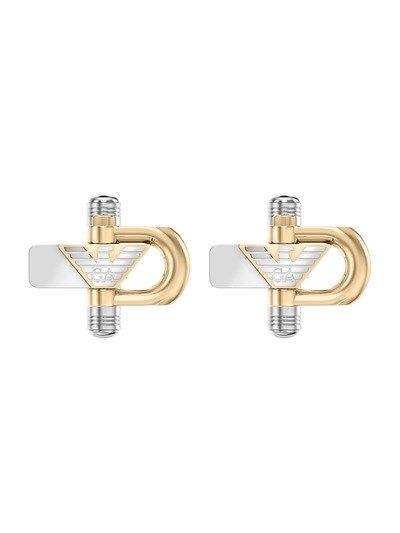 Emporio Armani Two-Tone Stainless Steel Cuff Links