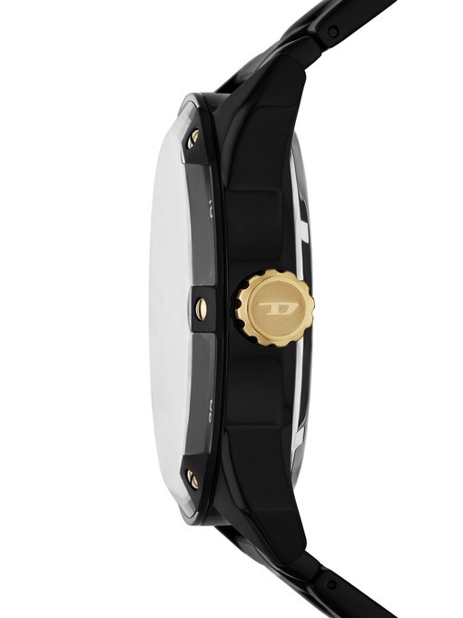 Diesel Spiked Automatic Black Stainless Steel Watch Diesel Spiked Automatic Black Stainless Steel Watch