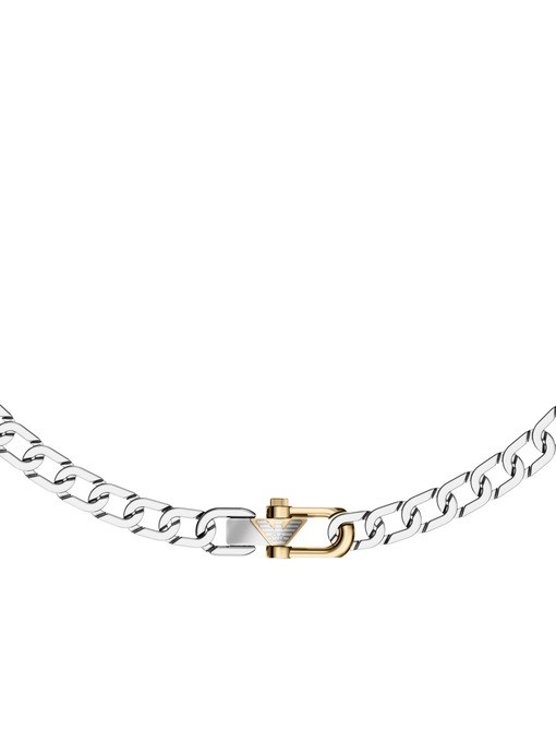 Emporio Armani Two-Tone Stainless Steel Chain Necklace Emporio Armani Two-Tone Stainless Steel Chain Necklace