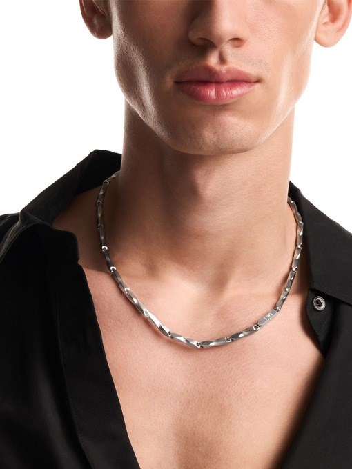 Emporio Armani Stainless Steel Chain Necklace