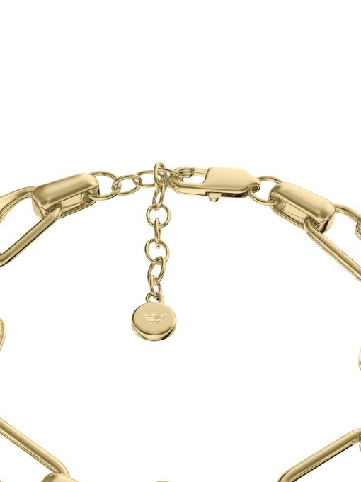 Emporio Armani Gold-Tone Brass Chain Bracelet