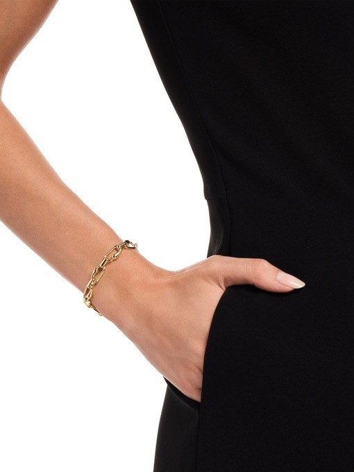 Emporio Armani Gold-Tone Brass Chain Bracelet