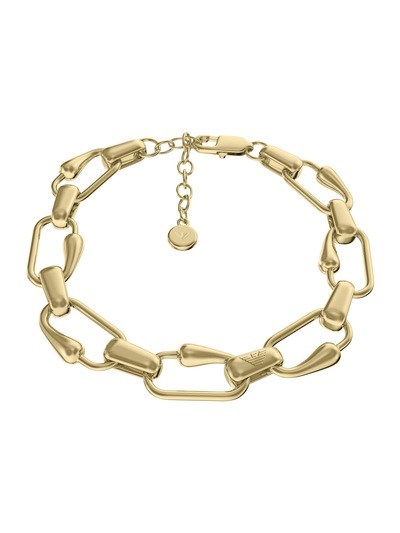 Emporio Armani Gold-Tone Brass Chain Bracelet