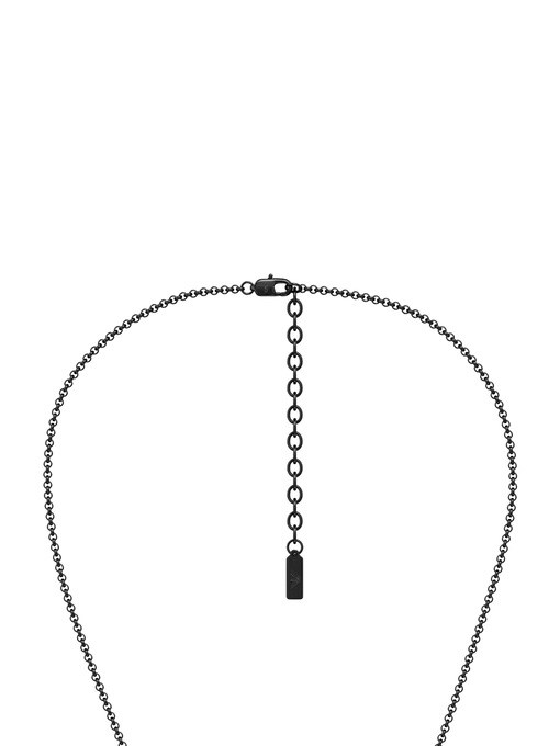 Emporio Armani Black Stainless Steel Dog Tag Necklace Emporio Armani Black Stainless Steel Dog Tag Necklace
