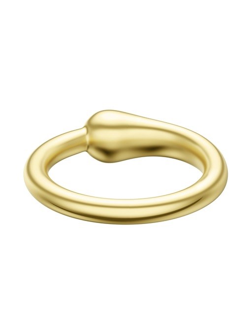 Emporio Armani Gold-Tone Brass Band Ring