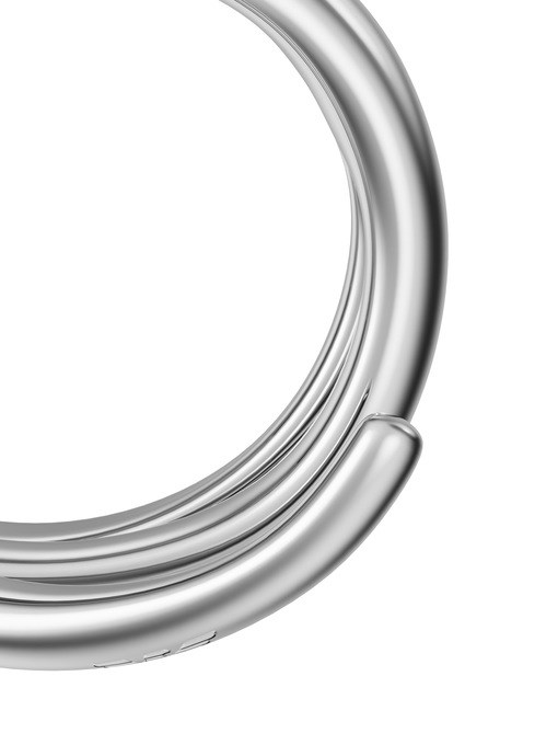 Emporio Armani Silver-Tone Brass Pre-Stacked Ring Emporio Armani Silver-Tone Brass Pre-Stacked Ring