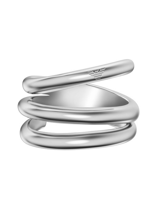 Emporio Armani Gold-Tone Brass Band Ring